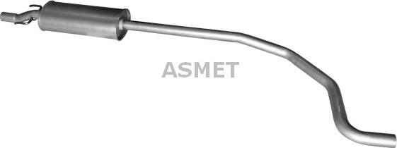 Asmet 05.272 - Средний глушитель выхлопных газов autodnr.net