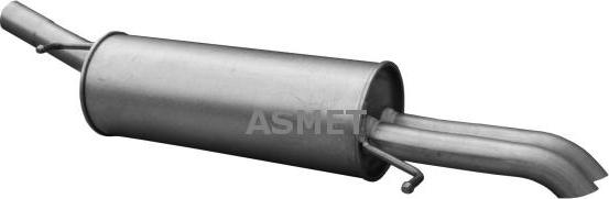Asmet 06.022 - Глушитель выхлопных газов, конечный avtokuzovplus.com.ua