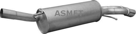 Asmet 06.023 - Глушитель выхлопных газов, конечный avtokuzovplus.com.ua