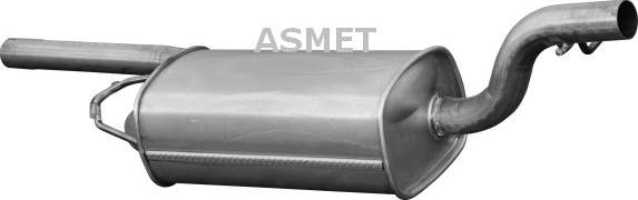 Asmet 07.134 - Средний глушитель выхлопных газов avtokuzovplus.com.ua