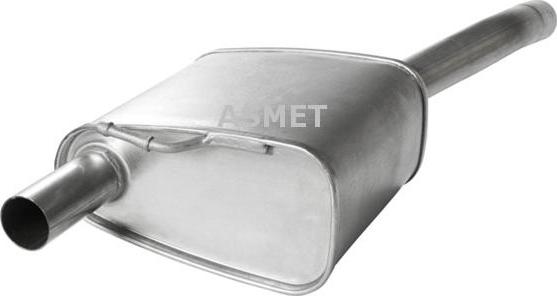 Asmet 07.137 - Глушник вихлопних газів кінцевий autocars.com.ua