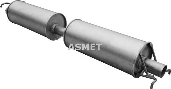 Asmet 07.223 - Середній глушник вихлопних газів autocars.com.ua
