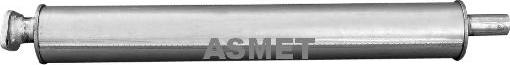 Asmet 07.267 - Середній глушник вихлопних газів autocars.com.ua