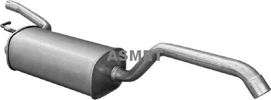 Asmet 07.268 - Глушник вихлопних газів кінцевий autocars.com.ua