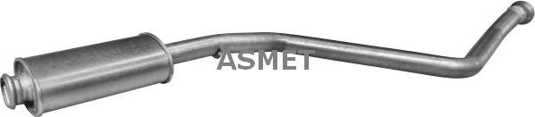 Asmet 08.041 - Средний глушитель выхлопных газов avtokuzovplus.com.ua