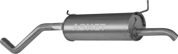 Asmet 10.037 - Глушитель выхлопных газов, конечный avtokuzovplus.com.ua