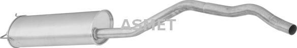Asmet 10.041 - Середній глушник вихлопних газів autocars.com.ua