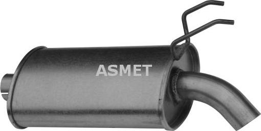 Asmet 10.042 - Глушник вихлопних газів кінцевий autocars.com.ua