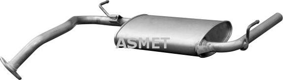 Asmet 11.036 - Глушитель выхлопных газов, конечный avtokuzovplus.com.ua