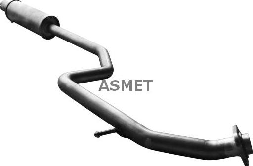 Asmet 11.050 - Средний глушитель выхлопных газов autodnr.net