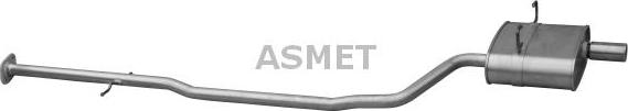 Asmet 12.019 - Глушитель выхлопных газов, конечный autodnr.net