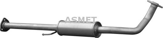 Asmet 13021 - Средний глушитель выхлопных газов avtokuzovplus.com.ua