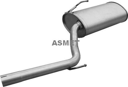 Asmet 13.044 - Глушник вихлопних газів кінцевий autocars.com.ua