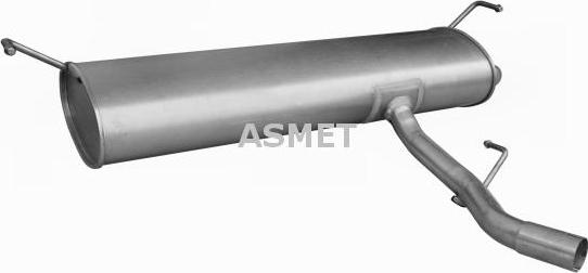 Asmet 14.038 - Глушитель выхлопных газов, конечный avtokuzovplus.com.ua