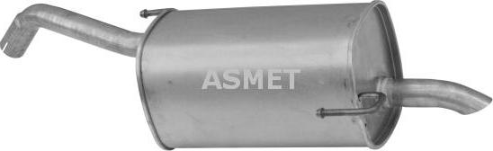 Asmet 14.050 - Глушник вихлопних газів кінцевий autocars.com.ua