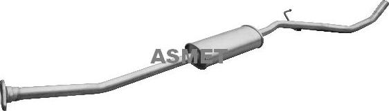 Asmet 14.062 - Середній глушник вихлопних газів autocars.com.ua