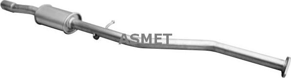 Asmet 15.022 - Средний глушитель выхлопных газов autodnr.net