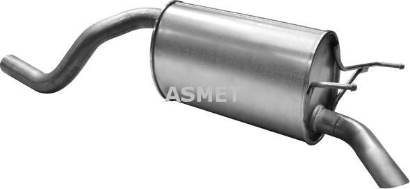 Asmet 16.081 - Глушитель выхлопных газов, конечный avtokuzovplus.com.ua