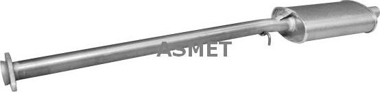 Asmet 19.002 - Средний глушитель выхлопных газов autodnr.net
