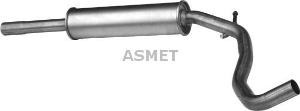 Asmet 19.025 - Средний глушитель выхлопных газов autodnr.net