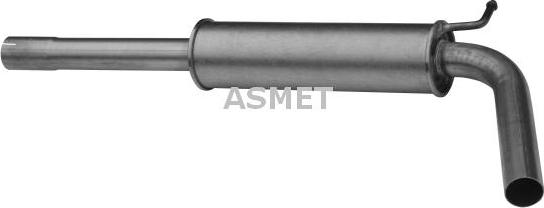 Asmet 21004 - Средний глушитель выхлопных газов avtokuzovplus.com.ua