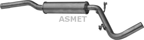 Asmet 21.018 - Средний глушитель выхлопных газов avtokuzovplus.com.ua
