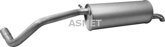 Asmet 21.022 - Глушитель выхлопных газов, конечный autodnr.net