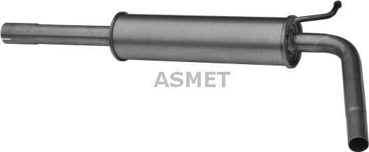 Asmet 21.030 - Средний глушитель выхлопных газов autodnr.net