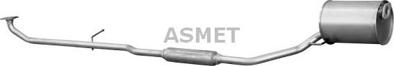 Asmet 22.006 - Середній глушник вихлопних газів autocars.com.ua