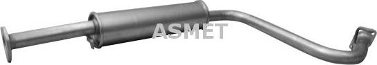 Asmet 24.025 - Средний глушитель выхлопных газов autodnr.net