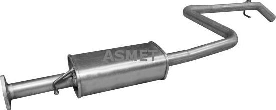 Asmet 24037 - Средний глушитель выхлопных газов avtokuzovplus.com.ua