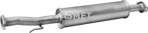 Asmet 24.066 - Средний глушитель выхлопных газов autodnr.net