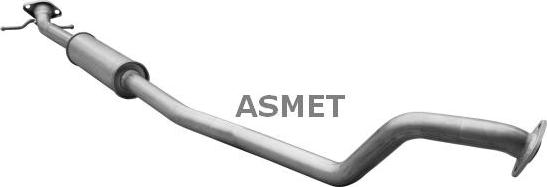 Asmet 25.014 - Середній глушник вихлопних газів autocars.com.ua