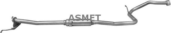 Asmet 28.002 - Середній глушник вихлопних газів autocars.com.ua