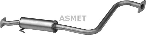 Asmet 30.002 - Средний глушитель выхлопных газов autodnr.net