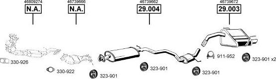 Asmet AL290345 - Система випуску ОГ autocars.com.ua