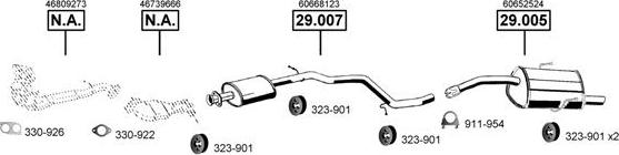 Asmet AL290405 - Система випуску ОГ autocars.com.ua