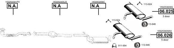 Asmet AU060110 - Система випуску ОГ autocars.com.ua