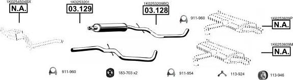 Asmet AU060126 - Система випуску ОГ autocars.com.ua