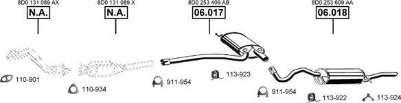 Asmet AU060130 - Система випуску ОГ autocars.com.ua