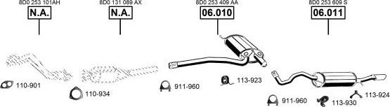 Asmet AU060150 - Система випуску ОГ autocars.com.ua