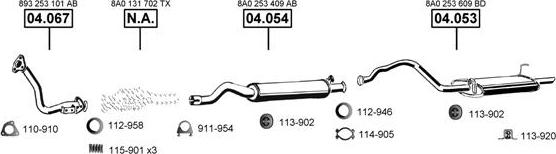 Asmet AU060720 - Система випуску ОГ autocars.com.ua