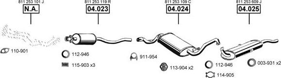 Asmet AU060775 - Система випуску ОГ autocars.com.ua