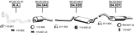 Asmet AU060960 - Система випуску ОГ autocars.com.ua