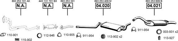 Asmet AU061005 - Система випуску ОГ autocars.com.ua
