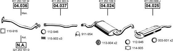 Asmet AU061095 - Система випуску ОГ autocars.com.ua