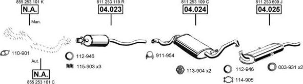 Asmet AU061130 - Система випуску ОГ autocars.com.ua