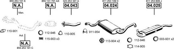 Asmet AU061135 - Система випуску ОГ autocars.com.ua