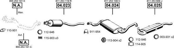 Asmet AU061160 - Система випуску ОГ autocars.com.ua
