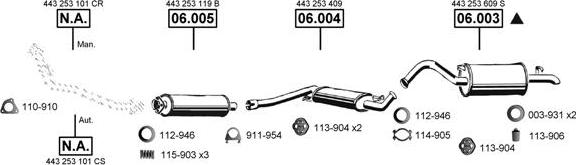 Asmet AU061430 - Система випуску ОГ autocars.com.ua